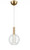 Zeev Lighting MP40039/LED/GB The Empire Collection Pendant
