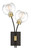 Zeev Lighting WS70029/2/PB+MBK The Pierre Collection Sconces