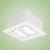 Techlight 1292 Fusion Series Square Recessed LED Canopy