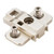 Hardware Resources 400.0P74.05 Heavy Duty 3 mm Cam Adj Zinc Die Cast Plate with Euro Screws for 500 Series Euro Hinges