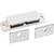 15 lb. White Double Magnetic Catch with Zinc Strike and Screws | 50621 | Hardware Resources