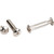 2 Piece Nickel Plated Connector Bolt for 5 mm Drilling and 35 mm - 45 mm Panel Thickness - Bag of 600 | 565NP35-B-K | Hardware Resources