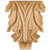 Hardware Resources APL-13 3-5/8" W x 3/4" D x 4-1/4" H Acanthus Appliqu