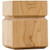 Hardware Resources BF33 3-1/2" W x 4-1/2" H Square Grooved Shaker Bun Foot