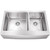 35-7/8" L x 20-3/4" W x 10" D Apron-front/Farmhouse Front 16 Gauge Stainless Steel 60/40 Double Bowl Sink | HA225 | Hardware Resources