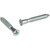 HARDWARE-HR7X50P-B-K - 7 mm x 50 mm Zinc Finish Flat Head Pozi Confirmat Screw with Point - Bag of 500, HR7X50P-B-K - Hardware Resources