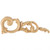 Hardware Resources ONL-06-R 10" W x 3/4" D x 3-1/2" H Right Acanthus Onlay