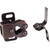 Hardware Resources RC01-DBAC Double Roller Catch with Strike and Screws - Dark Brushed Antique Copper