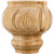 Hardware Resources SBF45 4-1/2" W x 4-1/2" D x 4-1/2" H Spiral Bun Foot