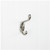 Hardware Resources YD40-337 3-3/8" Small Transitional Double Prong Wall Mounted Hook