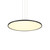 VONN Lighting VMC31840BL Salm VMC31840BL 24" Integrated LED Pendant Light Height Adjustable Disc Chandelier in Black