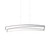 VONN Lighting VMC33440AL Sirius VMC33440AL 46" Up-Down Integrated LED Pendant Light Height Adjustable Linear Chandelier in Silver