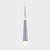 VONN Lighting VMP26910AL Procyon VMP26910AL 7" Integrated LED Pendant Light Fixture in Silver