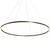 VONN Lighting VMC34972BL Tania VMC34972BL 72" 100-277V Integrated LED Chandelier Height Adjustable Circular Pendant Light in Black