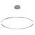 VONN Lighting VMC34960AL Tania VMC34960AL 60" 100-277V Integrated LED Chandelier Height Adjustable Circular Pendant Light in Silver