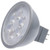 Satco S11389 4.5 Watt MR16 LED; Silver Finish; 3000K; GU5.3 Base; 360 Lumens; 12 Volt