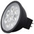 Satco S11399 6.5 Watt MR16 LED; Black Finish; 5000K; GU5.3 Base; 500 Lumens; 12 Volt