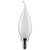 Satco S21847 5.5 Watt CA10 LED; Frosted; Candelabra Base; 2700K; 500 Lumens; 120 Volt; 2-Pack