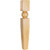 Hardware Resources P65-5-ALD 5" W x 5" D x 35-1/2" H Alder Carved Sphere Tapered Arts & Crafts Post