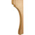 Hardware Resources COR40-HMP 2" W x 8" D x 22" H Hard Maple Minimalist Vent Hood Corbel