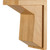 Hardware Resources COR37-1-RW 4" W x 6" D x 8" H Rubberwood Angled Corbel