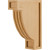 Hardware Resources COR16-CMP 2" W x 6" D x 8" H Maple Fluted Arts & Crafts Corbel