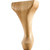 Hardware Resources WLC85OK 4-5/8" W x 2-3/4" D x 8" H Oak Queen Anne Center Leg
