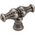 Jeffrey Alexander 918L-BNBDL 2-1/4" Overall Length Brushed Pewter Beaded Prestige Cabinet "T" Knob