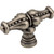 Jeffrey Alexander 918L-DP 2-1/4" Overall Length Distressed Pewter Beaded Prestige Cabinet "T" Knob