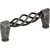 Jeffrey Alexander I300-SIM 3" Center-to-Center Distressed Antique Silver Twisted Zurich Cabinet Pull