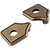 Jeffrey Alexander PE03-AEM Lightly Distressed Antique Brass Pull Escutcheons