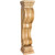 8" W x 8" D x 36" H Maple Rounded Scroll Fireplace Corbel | FCORQ-MP | Hardware Resources