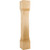 6" W x 6" D x 35-1/2" H Hard Maple Fluted Edge Post | P38-6-HMP | Hardware Resources