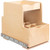 15" Wood Double Drawer Bottle Rollout | ROBTD15-WB | Hardware Resources