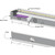 Task Lighting LP24QD8NDBBZ30 24-1/2" 400 Lumen/Ft. High Output Direct Voltage (DV) Series Lighted Power Strip, Single-White, 800 Lumens/Fixture, Bronze Finish, Black Receptacles, Soft White 3000K