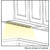 HARDWARE-LP24HR12NDBBK50 - 24-1/2" 600 Lumen/Ft. Higher Output Remote Power Supply (RM) Series Lighted Power Strip, Single-White, 1200 Lumens/Fixture, Black Finish, Black Receptacles, Daylight White 5000K, LP24HR12NDBBK50 - Task Lighting