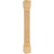 5" W x 5" D x 42" H Rubberwood Fluted Post | P27-5-42-RW | Hardware Resources