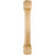 5" W x 5" D x 42" H Rubberwood Fluted Edge Post | P38-5-42-RW | Hardware Resources