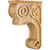 HARDWARE-CORT-FCH - 3-3/8" W x 8" D x 11-3/4" H Cherry Scrolled Fleur-de-lis Corbel, CORT-FCH - Hardware Resources