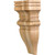 6" W x 4" D x 14" H Alder Baroque Corbel | COR23-2ALD | Hardware Resources