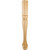3-1/2" W x 3-1/2" D x 35-1/2" H Hard Maple Footed Square Post | P13-3.5-HMP | Hardware Resources