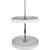 28" Round Two-Shelf Plastic Lazy Susan Set with Chrome Hubs | PLSMR28 | Hardware Resources
