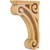 HARDWARE-COR2-2ALD - 3" W x 9-3/8" D x 14" H Alder Open Space Corbel, COR2-2ALD - Hardware Resources