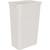 Single White 50 Quart Top-Mount Trashcan Pullout for 12" Opening | CAN-TMS1250W-K | Hardware Resources