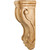 6-3/4" W x 4-5/8" D x 22" H Rubberwood Scrolled Corbel | CORQ-3RW | Hardware Resources