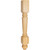 4-1/2" W x 4-1/2" D x 35-1/2" H Rubberwood Fluted Leg | P16RW | Hardware Resources