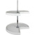 28" Kidney Two-Shelf Plastic Lazy Susan Set with Chrome Hubs | PLSMK28 | Hardware Resources