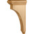 Hardware Resources COR38-3-CH 3" W x 8" D x 14" H Cherry Bullnose Cap Corbel