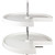 HARDWARE-PLSP28 - 28" Pie-Cut Two-Shelf Plastic Lazy Susan Set, PLSP28 - Hardware Resources