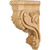 HARDWARE-CORE-RW - 3-3/8" W x 7-3/4" D x 13" H Rubberwood Acanthus Corbel, CORE-RW - Hardware Resources